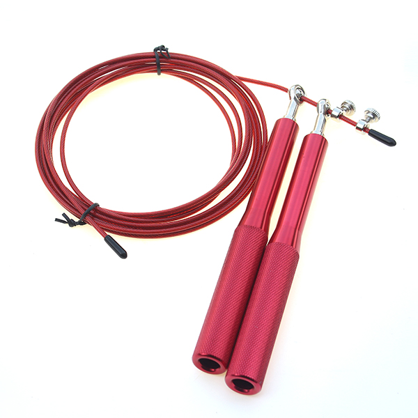 Thick handle metal skipping rope